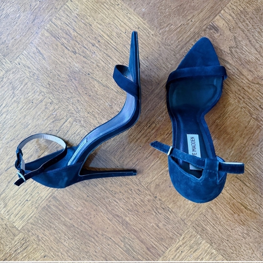 Steve Madden Women's Black Suede Heels Size 10